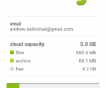 Cubby Account on Android