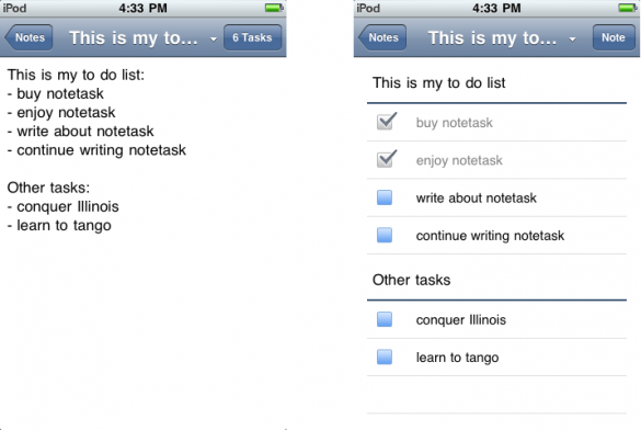 notetask note