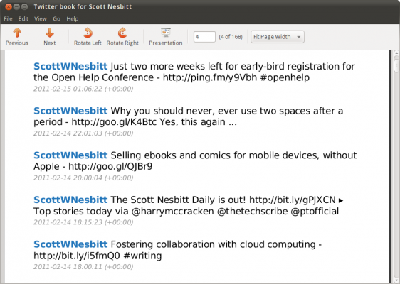 Tweets, as a PDF Tweets, as a PDF