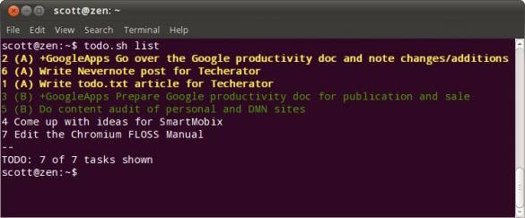 Listing your tasks Listing your tasks