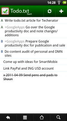 Todo.txt on your phone Todo.txt on your phone