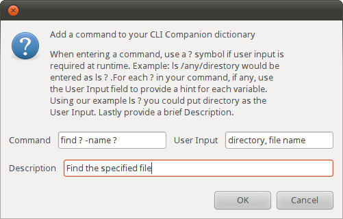A custom command A custom command