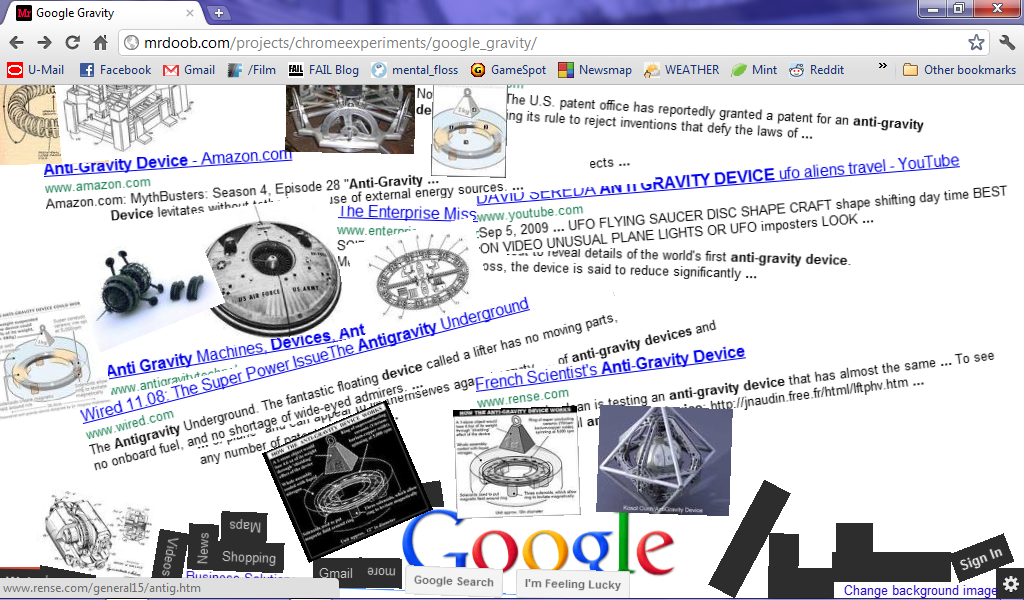 a chrome experiment that literally shakes up the google homepage techerator