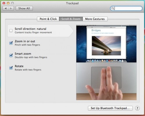 Apple's Natural Scrolling Apple's Natural Scrolling