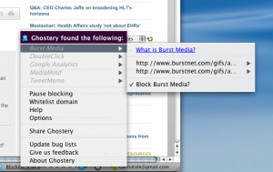 Ghostery browser add-on