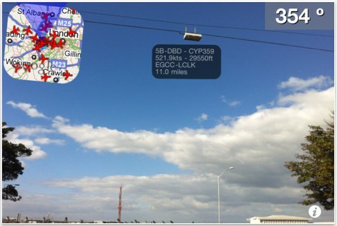 Plane Finder on iPhone Plane Finder on iPhone
