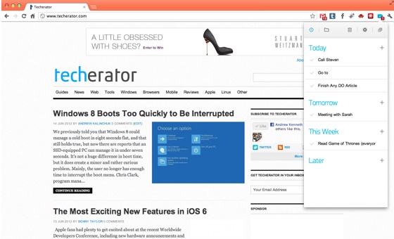Any.DO Chrome - Web Browsing Any.DO Chrome - Web Browsing
