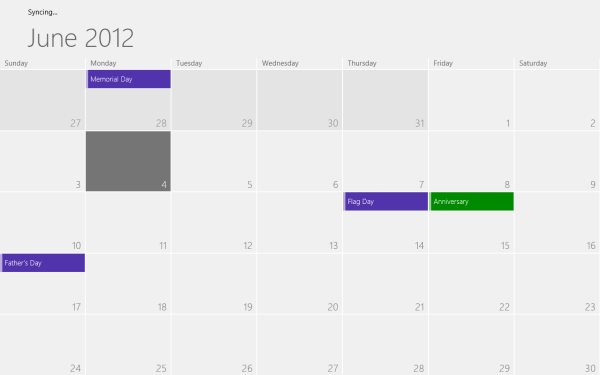 Calendar App