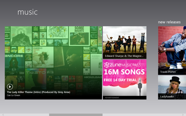 Music Home Screen