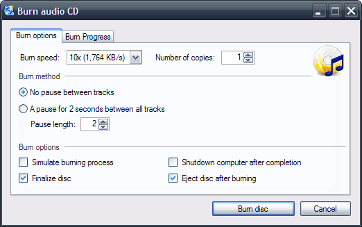 cdbxp-audio-disc-burning-options