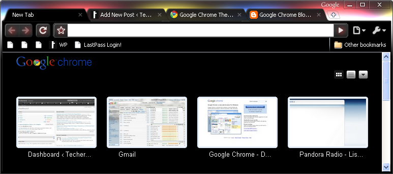 google chrome beta. Glow Theme for Google Chrome