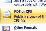Quick Tip: How to Save Documents as PDFs in Microsoft Office Word 2007